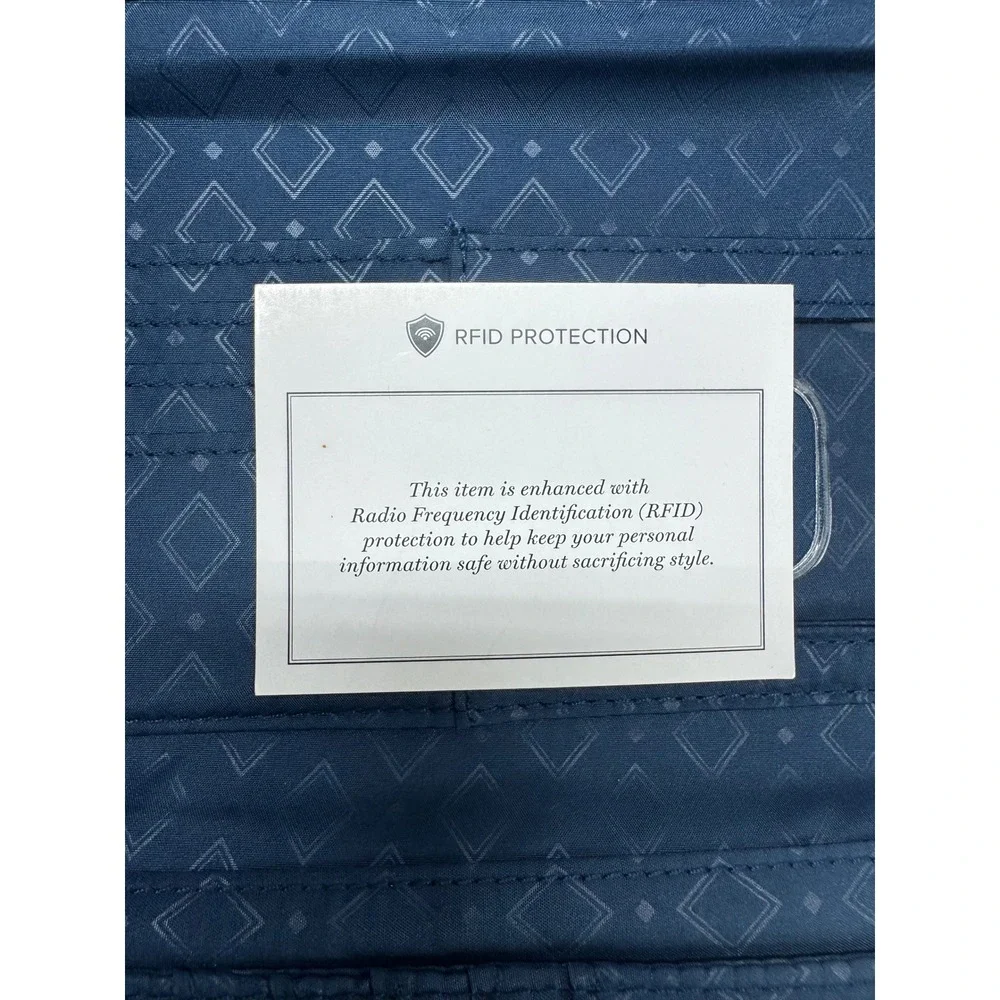 Vera Bradley RFID All in One Crossbody Blue Island Medallion Wallet NWT